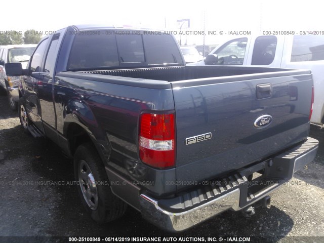1FTRX12W35FA03361 - 2005 FORD F150 Light Blue photo 3