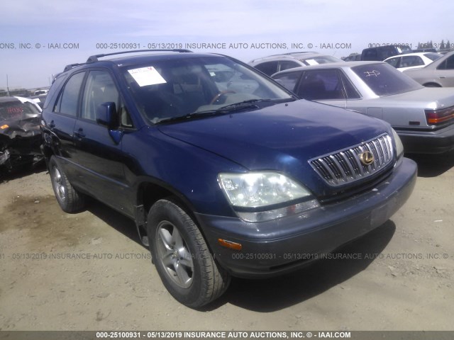 JTJGF10UX10118822 - 2001 LEXUS RX 300 BLUE photo 1