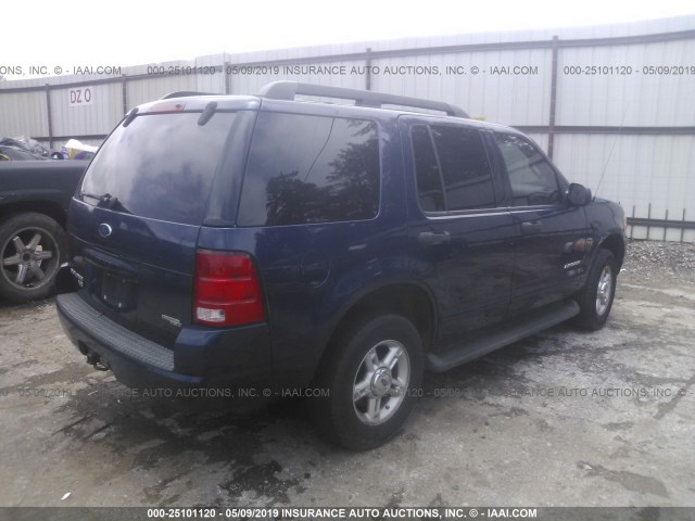 1FMZU63K55ZA16138 - 2005 FORD EXPLORER XLT/XLT SPORT/NBX BLUE photo 4