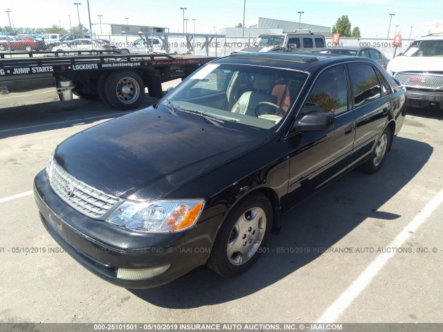 4T1BF28B33U334198 - 2003 TOYOTA AVALON XL/XLS BLACK photo 2