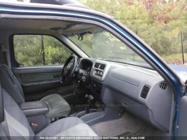 1N6ED27Y41C312384 - 2001 NISSAN FRONTIER CREW CAB XE/CREW CAB SE BLUE photo 5