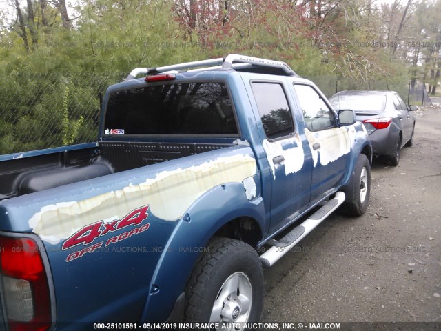 1N6ED27Y41C312384 - 2001 NISSAN FRONTIER CREW CAB XE/CREW CAB SE BLUE photo 6