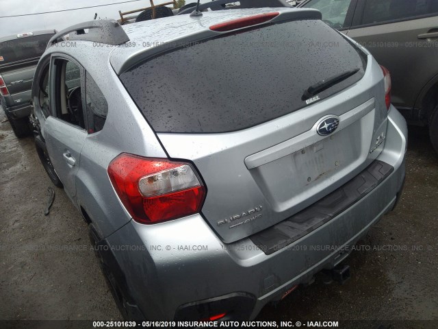 JF2GPAVC6D2216479 - 2013 SUBARU XV CROSSTREK 2.0 PREMIUM SILVER photo 3