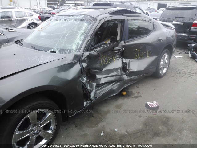 2B3KA33V09H568077 - 2009 DODGE CHARGER SXT GRAY photo 6