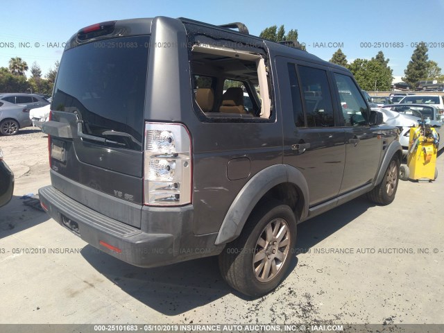 SALAE25426A390866 - 2006 LAND ROVER LR3 SE GRAY photo 4