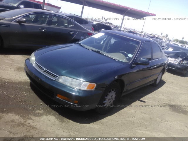 1HGCD5650TA244863 - 1996 HONDA ACCORD EX/EX-R GREEN photo 2