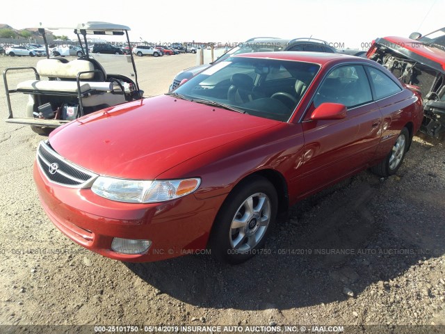 2T1CF28P2YC366889 - 2000 TOYOTA CAMRY SOLARA SE/SLE RED photo 2