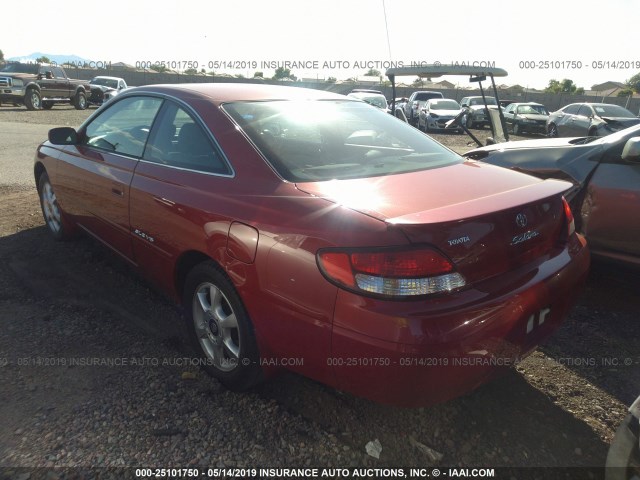 2T1CF28P2YC366889 - 2000 TOYOTA CAMRY SOLARA SE/SLE RED photo 3