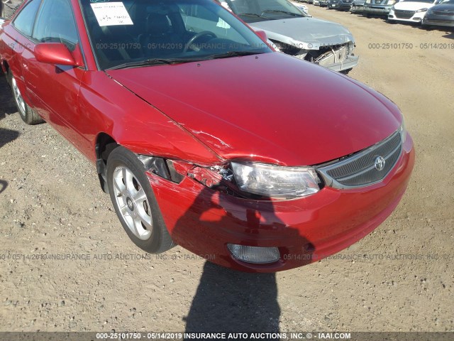 2T1CF28P2YC366889 - 2000 TOYOTA CAMRY SOLARA SE/SLE RED photo 6