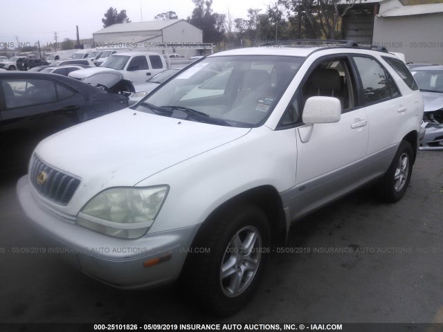 JTJGF10U910118746 - 2001 LEXUS RX 300 WHITE photo 2