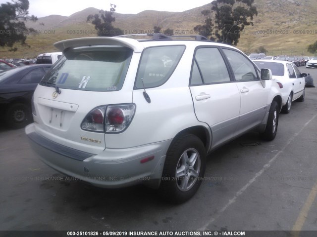 JTJGF10U910118746 - 2001 LEXUS RX 300 WHITE photo 4