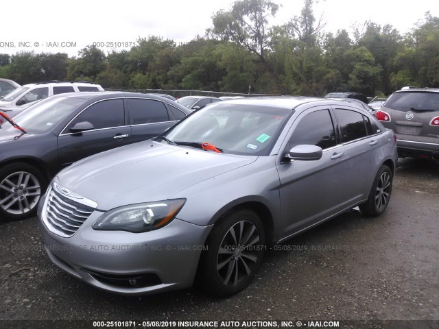 1C3CCBBBXDN651454 - 2013 CHRYSLER 200 TOURING SILVER photo 2