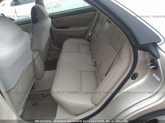 JT8BF28G910307798 - 2001 LEXUS ES 300 GOLD photo 8