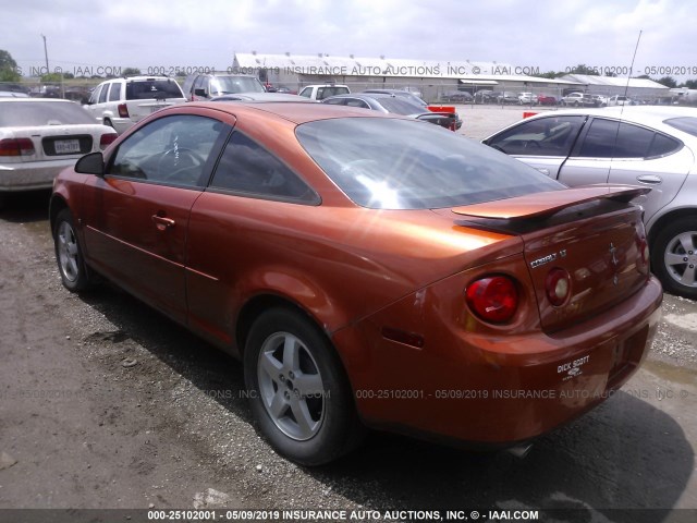 1G1AL15F767684293 - 2006 CHEVROLET COBALT LT ORANGE photo 3