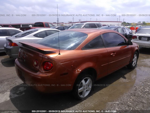 1G1AL15F767684293 - 2006 CHEVROLET COBALT LT ORANGE photo 4