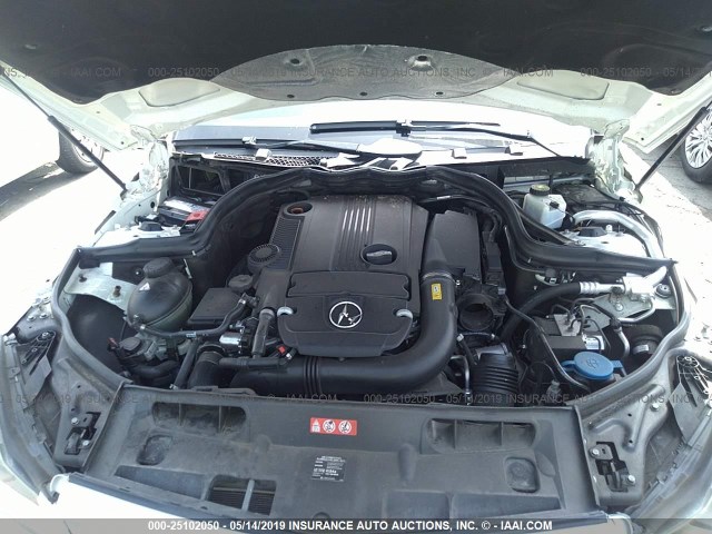 WDDGF4HB5CA614055 - 2012 MERCEDES-BENZ C 250 WHITE photo 10