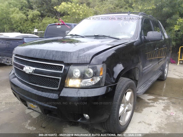 3GNEC12067G201124 - 2007 CHEVROLET AVALANCHE C1500 BLACK photo 2