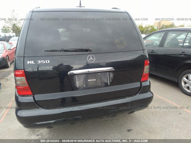 4JGAB57E05A558926 - 2005 MERCEDES-BENZ ML 350 BLACK photo 6