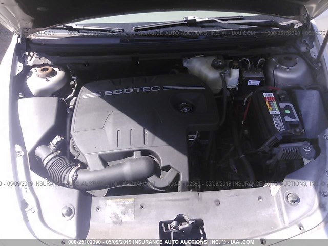 1G1ZG57B58F195733 - 2008 CHEVROLET MALIBU LS SILVER photo 10