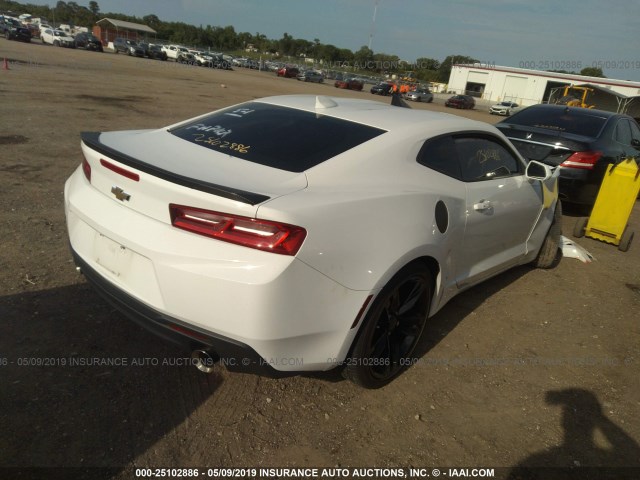 1G1FB1RS2H0184876 - 2017 CHEVROLET CAMARO LT WHITE photo 4