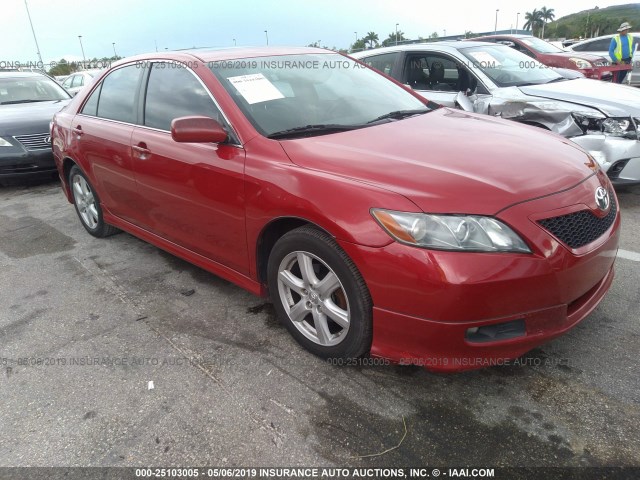 4T1BK46K77U017881 - 2007 TOYOTA CAMRY NEW GENERAT LE/XLE/SE RED photo 1