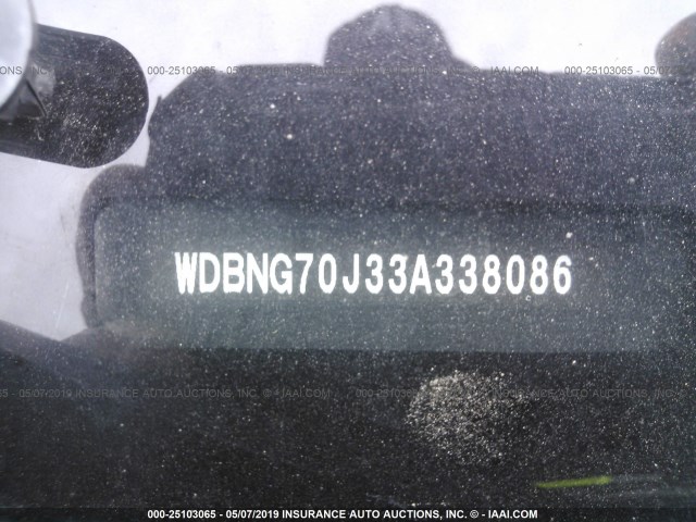 WDBNG70J33A338086 - 2003 MERCEDES-BENZ S 430 BEIGE photo 9