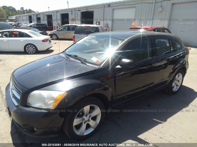 1B3CB3HA2AD566162 - 2010 DODGE CALIBER MAINSTREET BLACK photo 2