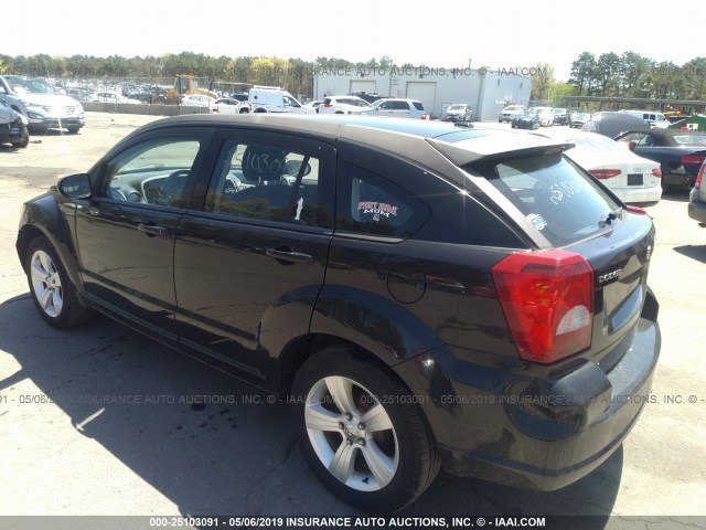 1B3CB3HA2AD566162 - 2010 DODGE CALIBER MAINSTREET BLACK photo 3