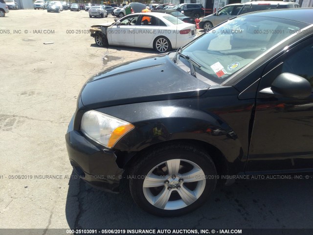 1B3CB3HA2AD566162 - 2010 DODGE CALIBER MAINSTREET BLACK photo 6