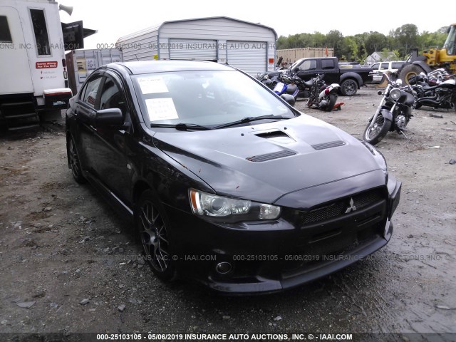 JA32W8FV6AU011442 - 2010 MITSUBISHI LANCER EVOLUTION GSR BLACK photo 6