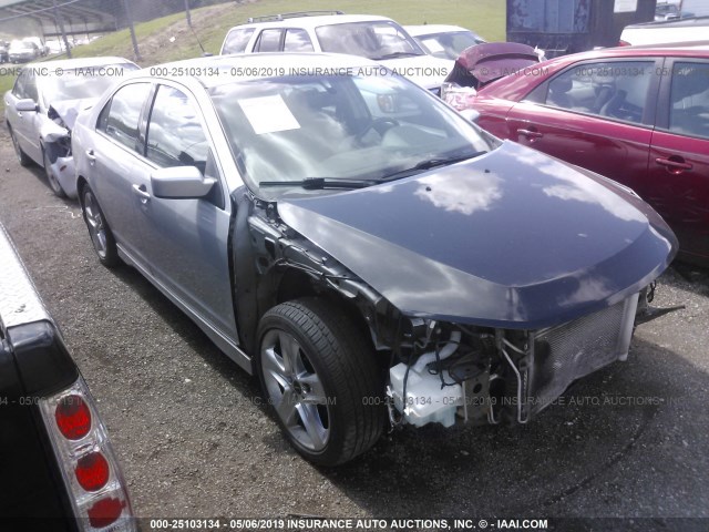 3FAHP0KC1AR341758 - 2010 FORD FUSION SPORT SILVER photo 1