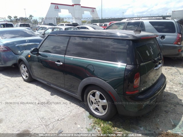 WMWML3C50ATX36872 - 2010 MINI COOPER CLUBMAN GREEN photo 3