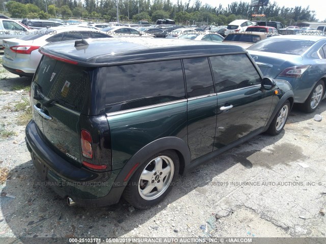 WMWML3C50ATX36872 - 2010 MINI COOPER CLUBMAN GREEN photo 4