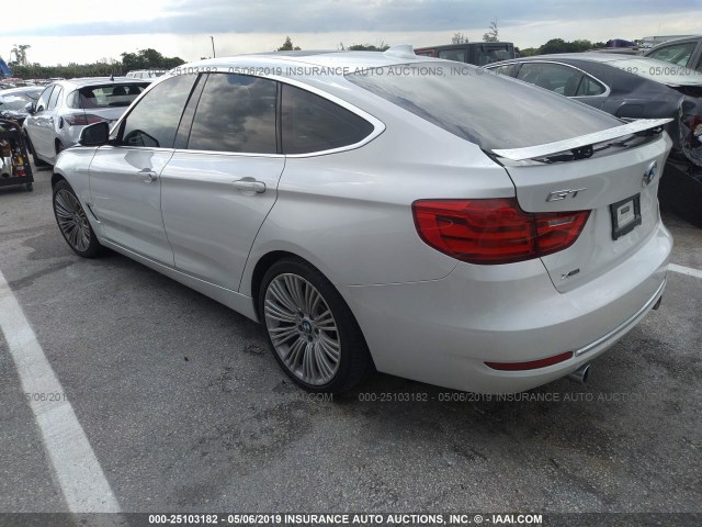 WBA3X9C58ED152786 - 2014 BMW 335 XIGT WHITE photo 3