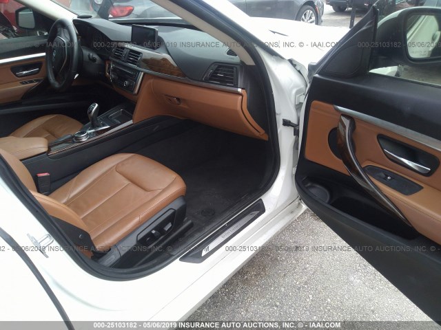 WBA3X9C58ED152786 - 2014 BMW 335 XIGT WHITE photo 5