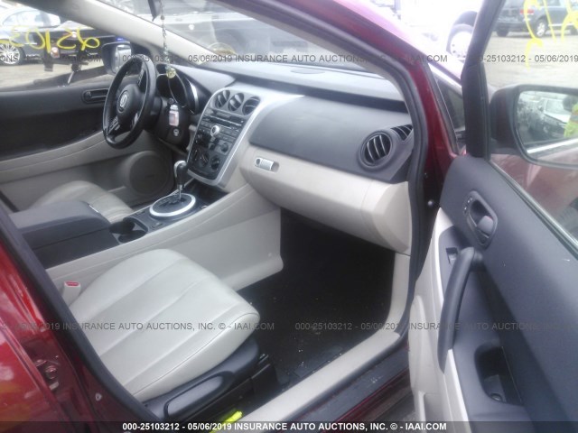 JM3ER29LX90232677 - 2009 MAZDA CX-7 RED photo 5