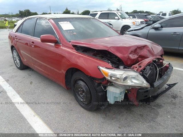 4T1BF3EK4BU665784 - 2011 TOYOTA CAMRY SE/LE/XLE RED photo 1