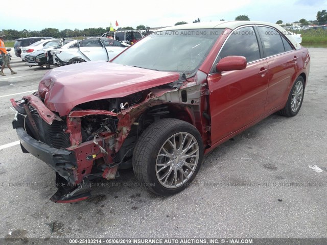 4T1BF3EK4BU665784 - 2011 TOYOTA CAMRY SE/LE/XLE RED photo 2