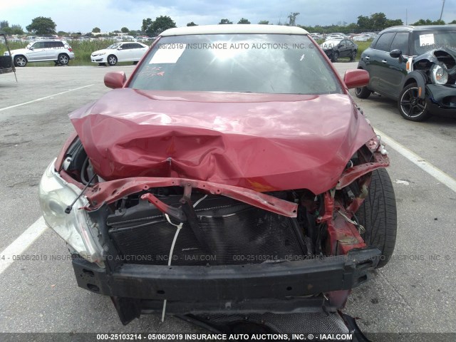 4T1BF3EK4BU665784 - 2011 TOYOTA CAMRY SE/LE/XLE RED photo 6