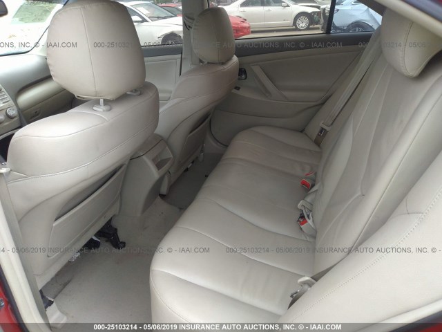 4T1BF3EK4BU665784 - 2011 TOYOTA CAMRY SE/LE/XLE RED photo 8