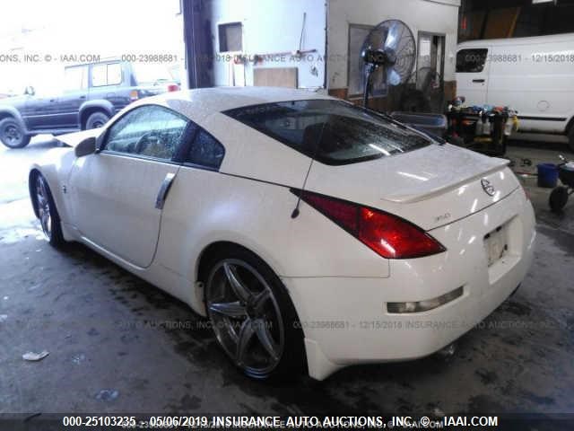 JN1AZ34E23T004428 - 2003 NISSAN 350Z COUPE WHITE photo 3