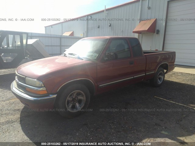 1GCCS1943Y8129110 - 2000 CHEVROLET S TRUCK S10 MAROON photo 2