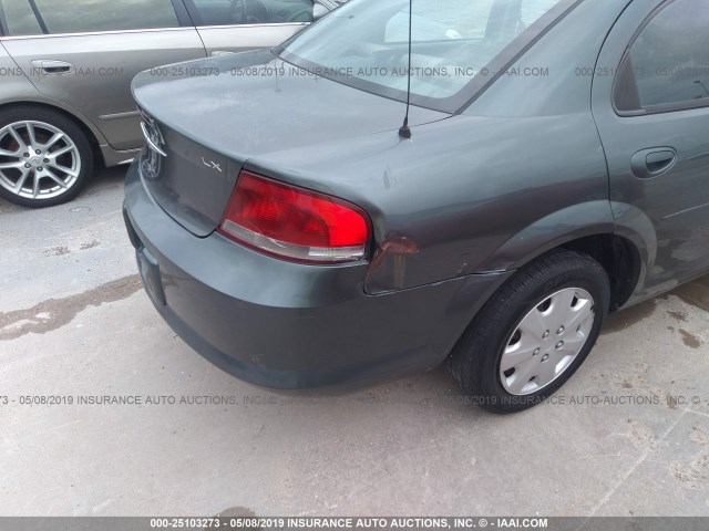 1C3EL46XX4N184028 - 2004 CHRYSLER SEBRING LX GRAY photo 6