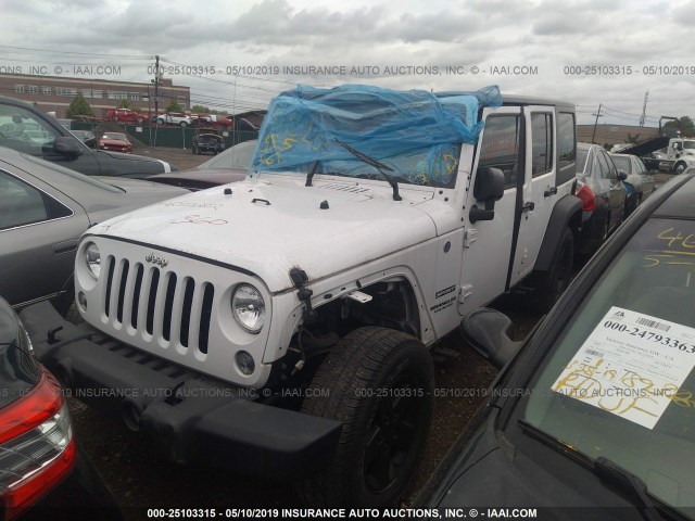 1C4BJWDG5HL562227 - 2017 JEEP WRANGLER UNLIMITED SPORT WHITE photo 2