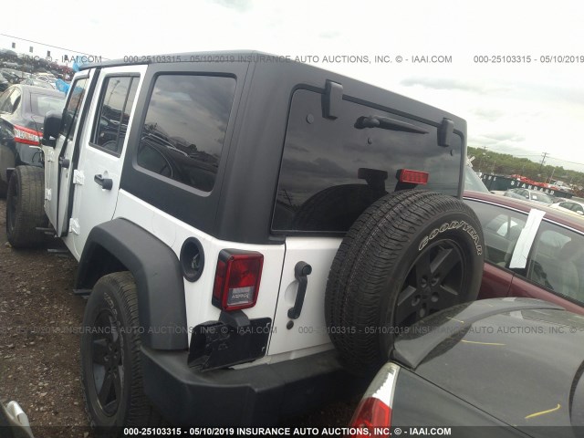 1C4BJWDG5HL562227 - 2017 JEEP WRANGLER UNLIMITED SPORT WHITE photo 3