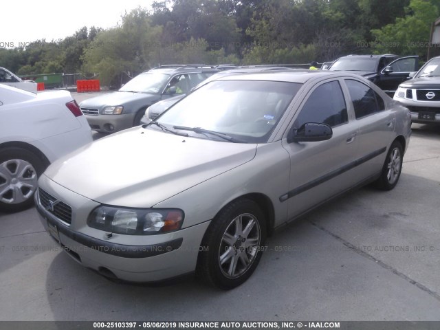 YV1RS61T332247223 - 2003 VOLVO S60 GOLD photo 2