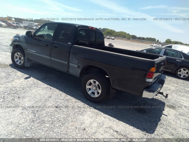 5TBRT34151S177525 - 2001 TOYOTA TUNDRA ACCESS CAB/ACCESS CAB SR5 BLACK photo 3