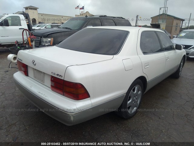 JT8BH22F4T0060378 - 1996 LEXUS LS 400 WHITE photo 4