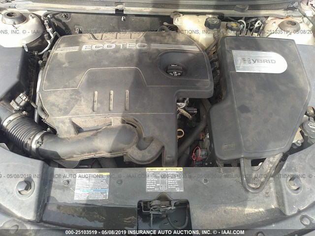 1G1ZF57569F198669 - 2009 CHEVROLET MALIBU HYBRID TAN photo 10