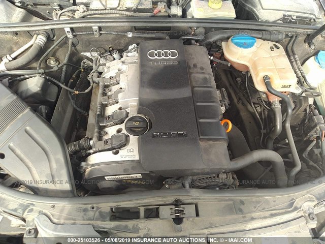 WAUAF78E35A562193 - 2005 AUDI A4 2.0T GRAY photo 10